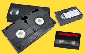VHS Digital8 8mm MiniDV tapes